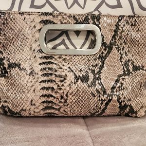 Banana Republic Snake Print Clutch.